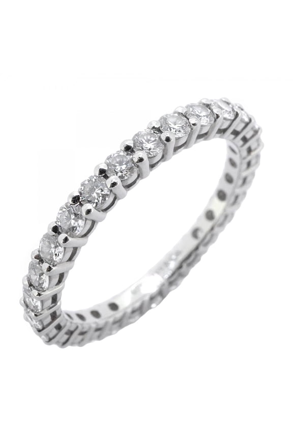 Pre-Owned Tiffany Embrace Full Eternity Ring, Pt950 Platinum with Diamonds, Size... (Good)