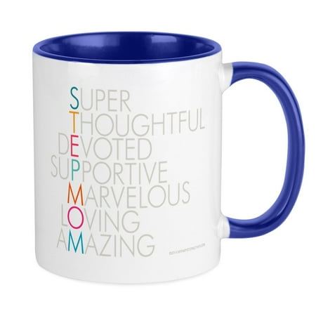 

CafePress - Super Stepmom Mugs - Ceramic Coffee Tea Novelty Mug Cup 11 oz