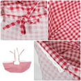 thumbnail image 3 of TABLZONE Washable Fitted Basket Liner Fabric Insert, Reusable for Wire, Wicker, Picnic, Storage Baskets, 3 of 7