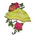 thumbnail image 3 of Victorian Parasol with Roses Embroidered Iron on/Sew patch [6.47" X 7.8"], 3 of 11