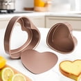 thumbnail image 4 of Heart-Shaped Cake Pan with Removable Bottom | 8 Inch Baking Pan for Cheesecakes & Desserts | Carbon Steel Springform Pan for Home Bakers | Non-Stick Cake Mold for Chiffon Cakes & Brownies, 4 of 6