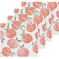 thumbnail image 2 of Coolnut Watercolor Peach Wash Cloth Set of 4, 12 x 12 Inch Cotton Baby Washcloths Highly Absorbent and Soft Feel Fingertip Towels Face Towels for Bathroom, Gym, Spa Washcloth Gift, 2 of 7