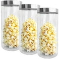 thumbnail image 1 of JS Gourmet - Set of 3 Glass Containers with Airtight Lid, 2100ml Capacity, 1 of 1