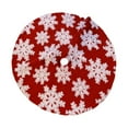 thumbnail image 6 of Tyidzon Christmas Tree Skirt Decorations, 30 Inch Snowflake Christmas Soft Tree Mat Xmas Winter Holiday Xmas Party Indoor Outdoor Home Christmas Decorations, 6 of 6