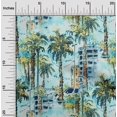 thumbnail image 2 of oneOone Silk Tabby Sky Blue Fabric Tree Sewing Fabric By The Yard Printed Diy Clothing Sewing Supplies 42 Inch Wide, 2 of 6