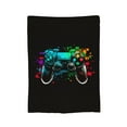 thumbnail image 7 of DouZhe Ultra-Soft Micro Fleece Lightweight Flannel Bed Blanket, Colorful Video Game Controller Print Cozy Warm Throw Blankets, 60"x50", 7 of 7