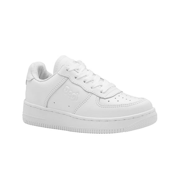 Tenis Escolar Dogi Para Niño Piel Plantilla Con Arco Color Blanco blanco 24