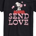 thumbnail image 3 of Peanuts - Snoopy Send Love Short Sleeve Graphic T-Shirt, 3 of 6