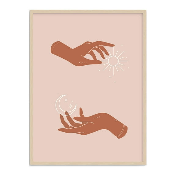 Haus and Hues Sun and Moon Art Astrology Posters - Spiritual Wall Art and Celestial Wall Decor Astrology Room Decor Posters Spiritual 12x16