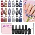 thumbnail image 1 of Set de esmaltes de uñas Beetles Cat Eye Gel 6 colores con purpurina, 1 of 9