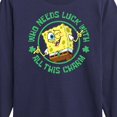thumbnail image 3 of SpongeBob SquarePants - Who Needs Luck With This Charm - Toddler And Youth Long Sleeve Graphic T-Shirt, 3 of 6