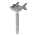 thumbnail image 2 of 8" Gray and White Shark with Sunglasses Floating Swimming Pool Thermometer - 8" Gr, 2 of 4