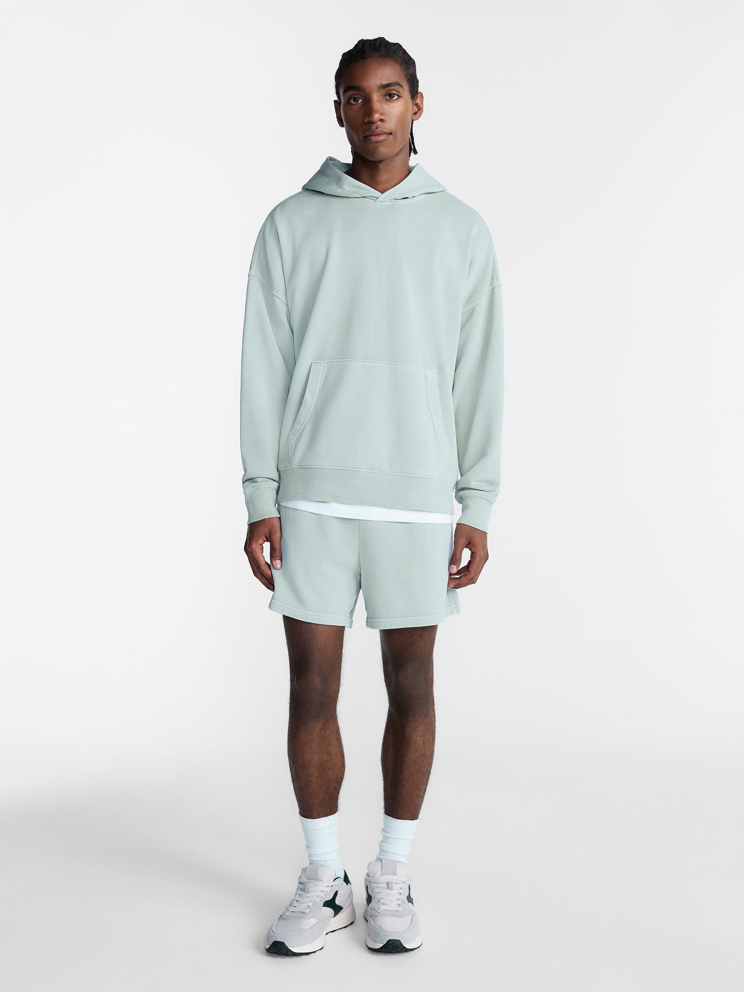 No Boundaries Oversized Hoodie with Long Sleeves, Men's XS-4XLT