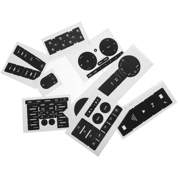 MLINS 1 Set Car Control Button Sticker Button Repair Stickers Car Interior Button Sticker For Fixing Faded Control Buttons
