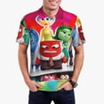 thumbnail image 2 of Lsque inside out 2 Pattern Golf Shirts for Men Dry Fit Print Moisture Wicking Performance Short Sleeve Polo Shirt-3X-Large, 2 of 7