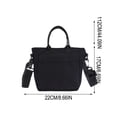thumbnail image 3 of Bolso bandolera de lona para mujer, bolso de hombro de mano, mini bolso informal para el día a día – Correa ajustable, diseño ligero para uso diario., 3 of 6