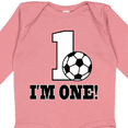 thumbnail image 4 of Inktastic First Birthday Soccer 1 Year Old Boys or Girls Long Sleeve Baby Bodysuit, 4 of 5