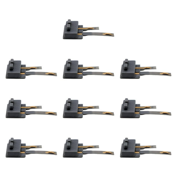 10 terminales de conexión digital para modelismo ferroviario en escala HO 1:87, accesorios Gris