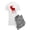 With Gray Camo Pant, variant on - Moose: Rustic Red Plaid Pajamas - Men's Light Pajamas