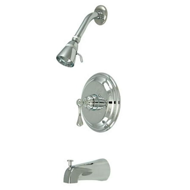 Kingston Brass KB2631BL Pressure Balance Tub & Shower Faucet - Polished Chrome