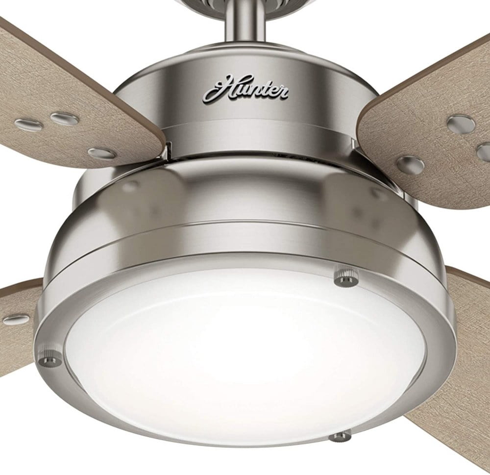 Hunter Fans - Aker 52 Inch Ceiling Fan with LED Light Kit and Pull Chain-Fresh
