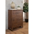 thumbnail image 2 of Pemberly Row Modern / Contemporary 5-drawer Mocha Brown Wood Chest, 2 of 7