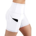 thumbnail image 1 of Frontwalk Yoga Biker Shorts for Women High Waist Workout Gym Short Leggings Stretch Athletic Actice Wear Short with Pocket, 1 of 3