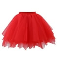 thumbnail image 2 of Fainosmny Gauze Tutu Tulle Skirt For Kids Girls Rainbow Tutu Skirt Layered Skirt Girls Colorful Carnival Party Tutu Dress Red One Size, 2 of 4
