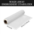 thumbnail image 6 of New Arrivals 2X Clear Wash Away Water Soluble Embroidery Film 12 Inch x 30 Yd Roll for Machine and Hand Sewing, 6 of 10