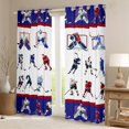 thumbnail image 2 of Homewish Boys Ice Hockey Print Black Out Curtains,Sport Theme Curtains Pack of 2 (42x63 Each),Ball Gamer Bedroom Curtains,Super Cozy Room Decor, 2 of 6