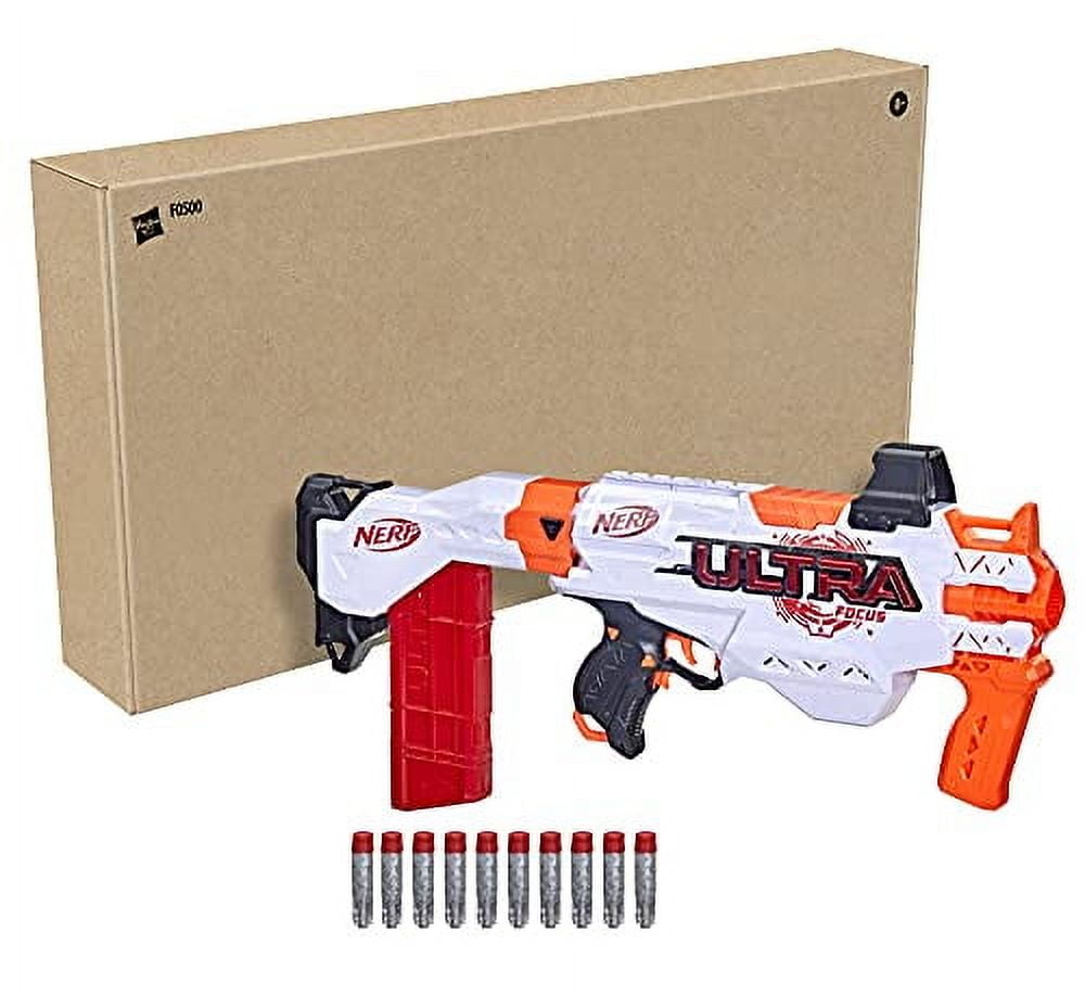 NERF 30395600 Ultra Focus AA Battery Powered Motorized Blaster with 10 Dart Clip for 8 Years+