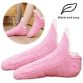 thumbnail image 4 of Calcetines Piso Difusos para Invierno Pantuflas Interior El Suaves Mujer (27 Cm) Color Rosa, 4 of 9