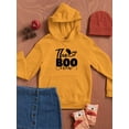 thumbnail image 3 of Halloween Boo Crew Hoodie Juniors -Image by Shutterstock,  Small, 3 of 4