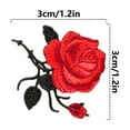 thumbnail image 3 of Butterfly Flowers On Colorful Sew On Appliques Embroidery Badge Logo Patch Applique Roses DIY Crafts, 3 of 5