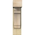 thumbnail image 2 of Ekena Millwork 8"W x 20"D x 32"H Olympic Block Rough Sawn Bracket w/ Offset Brace, Douglas Fir, 2 of 25