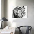 thumbnail image 3 of Nawypu  Lion Art Wall Decor Picture: Wildlife Portrait Graphic Artwork Print Painting on Wrapped Canvas, 3 of 4