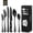 Black, variant on TINANA Silverware Sets, 24 PCS Flatware Set for 4, Premium Stainless Steel Cutlery Utensil Set with Steak Knives Mirror Polished Forks and Spoons, Dishwasher Safe