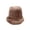 Khaki, variant on ZNQHFRE Women Warm Plush Bucket Fisherman Hat, Fashion Cloche Cap For Autumn Winter Daily Wear
