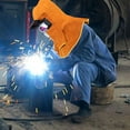 thumbnail image 4 of Casco de soldadura con capucha de soldador de cuero de piel de vaca de protección completa con equipo de protección para el hombro del cuello, casco de soldadura con tapas de soldadura con f, 4 of 5
