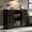 Brown, variant on Catrimown Farmhouse Coffee Bar Cabinet , 42”  Buffet Sideboard Cabinet with Sliding Door, Sideboard Storage Cabinet, White
