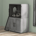 thumbnail image 1 of Cat Litter Box Enclosure with Platform, Double Layer Hidden Litter Boxes Furniture, Cat House with Ladder, 1 of 7