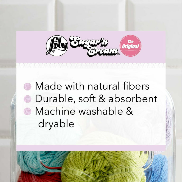 Lily Sugar 'n Cream Cotton Yarn Jute 00082 Crochet Knit Fast Shipping