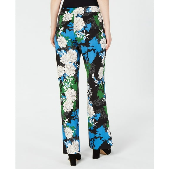 INC International Concepts - Printed Wide-Leg Crepe Pants - Regular - 12