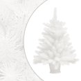 thumbnail image 3 of vidaXL Artificial Pre-lit Christmas Tree with Ball Set White 65 cm, 3 of 5