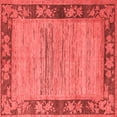 thumbnail image 1 of Ahgly Company Indoor Square Oriental Red Modern Area Rugs, 8' Square, 1 of 4