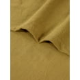 thumbnail image 2 of The Art Box Solid Linen Curtains 63 Inches Long 2 Pack, Gauze Linen Curtain Drapes Tie Top Curtain Panels for Bedroom/Living Room/Sliding Door Farmhouse Decor, 35"w x 63"l in, Barley Corn Green, 2 of 7