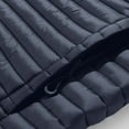 thumbnail image 4 of Mrmaere Men's Hooded Jacket Contrast Fabric Quilted Warm Outerwear for Daily & Casual Wear Blue L, 4 of 7