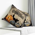 thumbnail image 3 of Halloween Pumpkins Pillow Covers 26x26 Inch Decorative Throw Pillow Cover, Horror Black Cat Spooky Bat Sofa Pillowcases Accent Cushion Case Home Decor Bedroom Living Room, 3 of 6