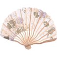 thumbnail image 3 of Sakura Floral Plegable Mano Ventilador Vintage Handheld Seda Plegable Para La De Bail Pamolo Impermeable, 3 of 7