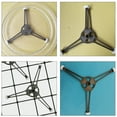 thumbnail image 1 of HLONK Microwave Turntable Tray Support Roller Plate Coupler Support Wheel Ring Replacement Accessories Holder Oven Rings, 1 of 10